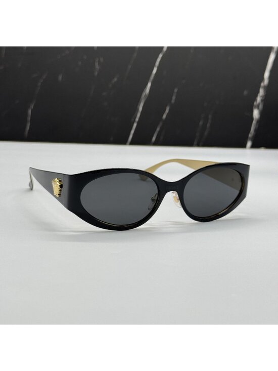 Versace VE2263 1433/87 Black Gold Unisex Sunglasses Authentic NEW main image 8
